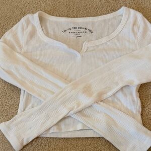 Aeropostale White Long Sleeve Tee